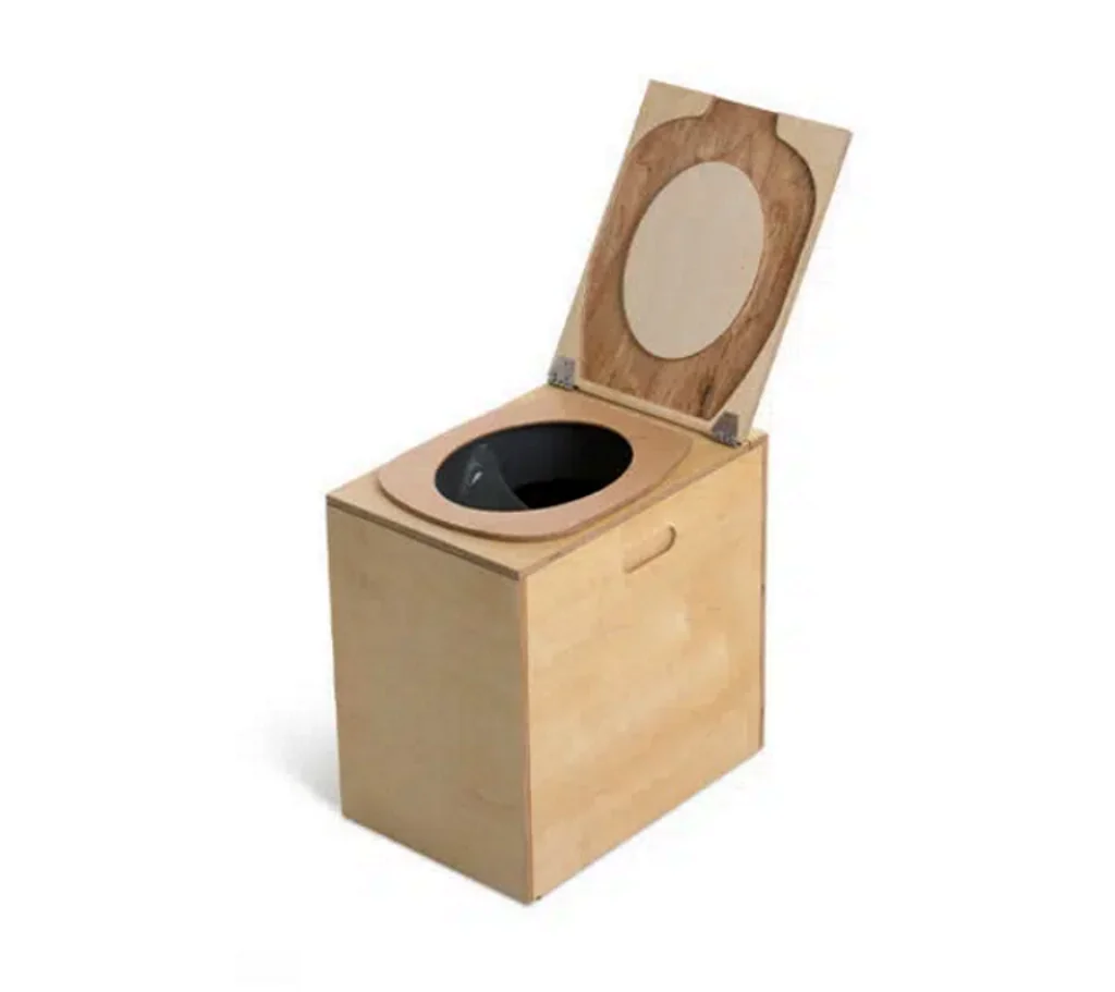 Toilettes sèches mobiles réalisées avec kit Trobolo