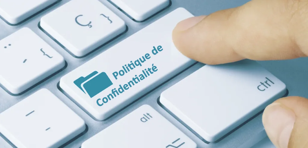 Touche de clavier donnant accès à la politique de confidentialité